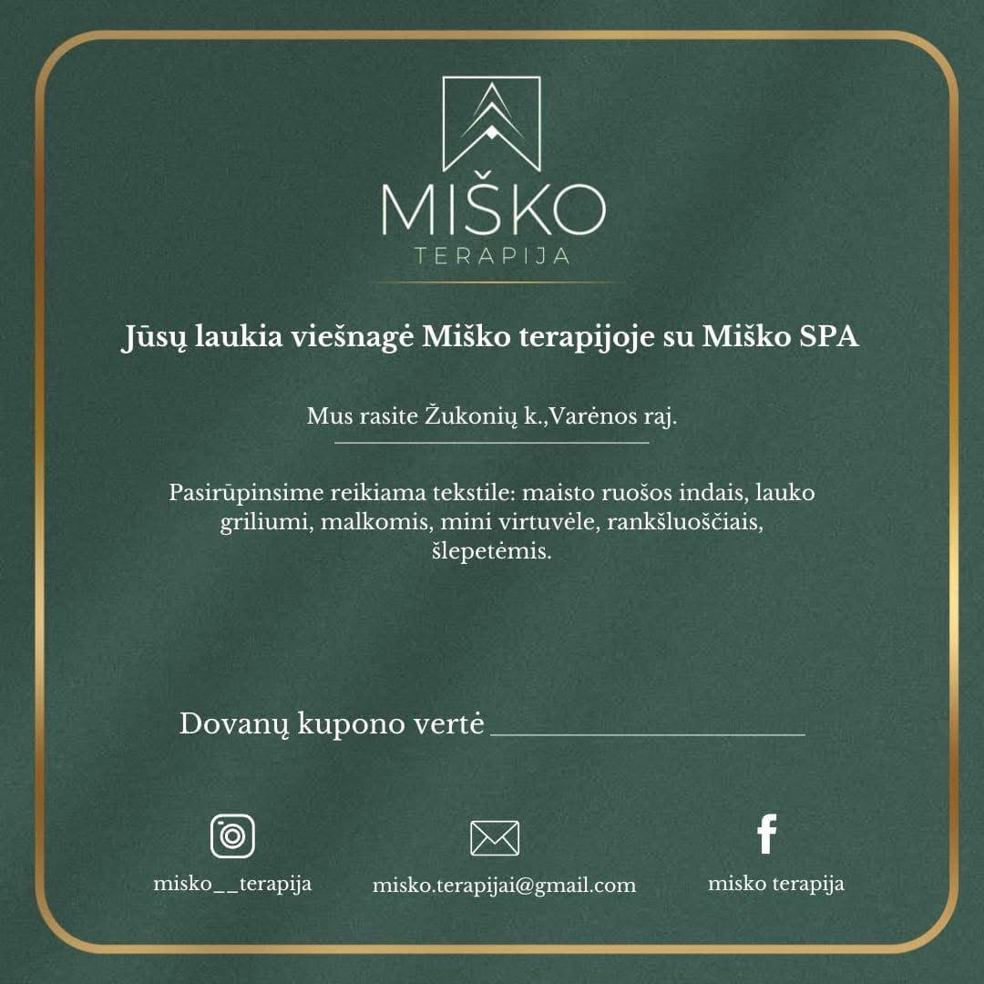 Miško terapijos dovanų kuponas